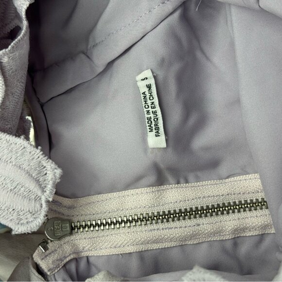 🆕 SAYLOR x FREE PEOPLE 🧿 NWOT Dahlia Lace Off Shoulder Tie Mini Dress - Sz S - Picture 13 of 16